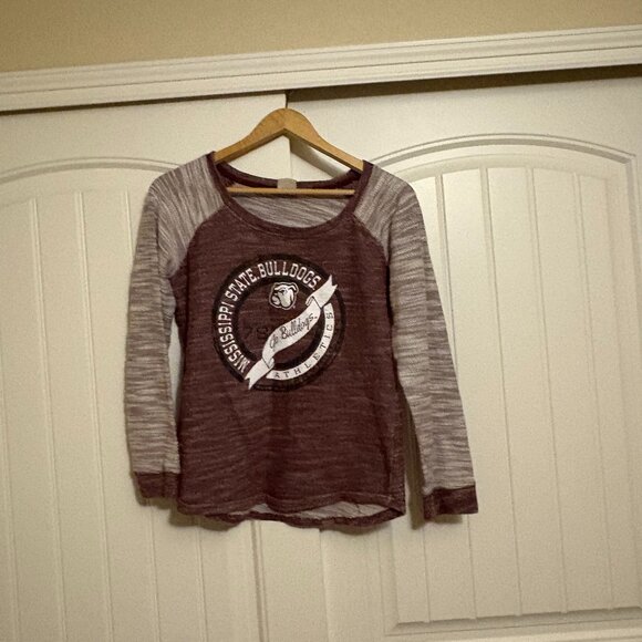 Mississippi State Bulldogs Sweatshirt Women's Large 12/14 Rivalry Threads Maroon - Picture 1 of 3